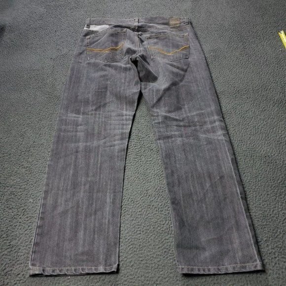 Sean John Hamilton Classic Relaxed Jeans Cotton Denim Gray Mens 36 x32 - Picture 2 of 8